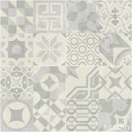 ENCAUSTIC POTTERY TILE MIX GFX 3009
